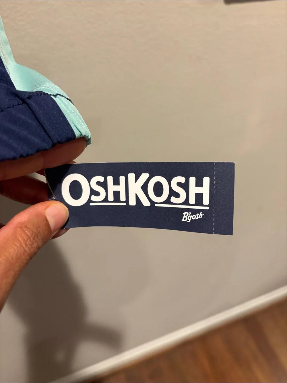 OshKosh B'gosh Navy & Light Blue Kids Zip-Up Jacket